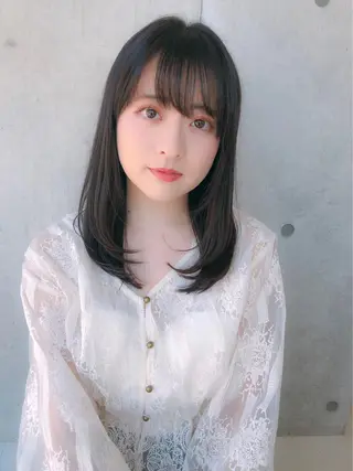 ロング カラー ⛄️冬の透明感 カラー⛄️大西のヘアスタイル