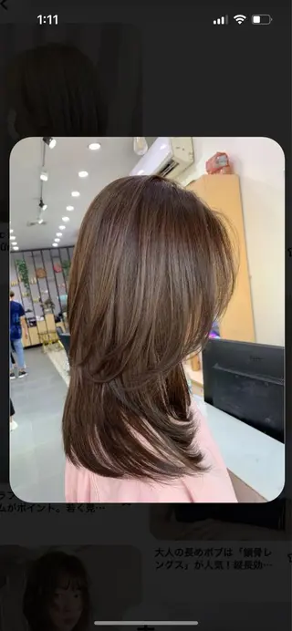 ロング カラー 韓国好き🇰🇷 美容師MIKUのヘアスタイル
