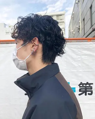 パーマ ヘアアレンジ メンズ メンズ特化✂️栗原 侑也のヘアスタイル
