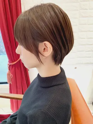 ショート カラー 大人女性ショート専門 tomodaのヘアスタイル