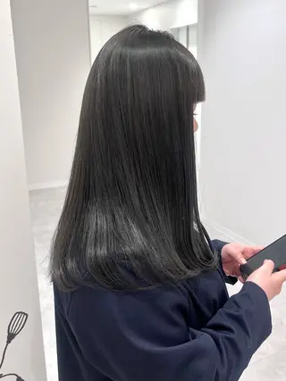 セミロング カラー ダブルカラー /レイヤー/まゆのヘアスタイル