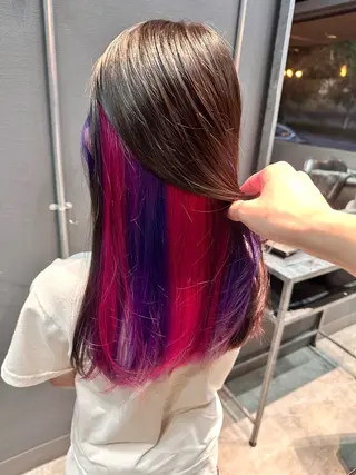 セミロング カラー タカツド ユウキのヘアスタイル