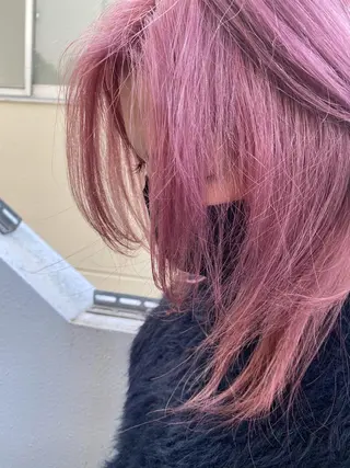 セミロング カラー MANAMI 🥀ウルフカットのヘアスタイル
