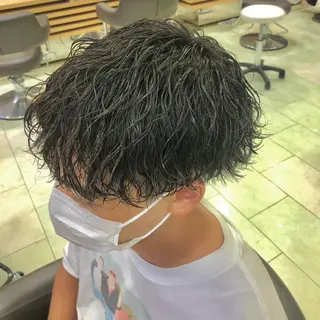 パーマ メンズ メンズ特化 古賀陸斗のヘアスタイル