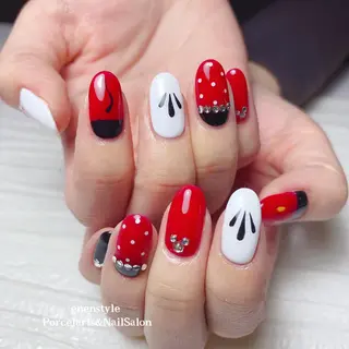 ミディアム ネイル 🐾enen style 🐾のネイルデザイン