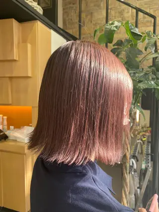 ミディアム カラー ヘアアレンジ TSUNA 🌙 Lim 五反田のマツエク・マツパデザイン