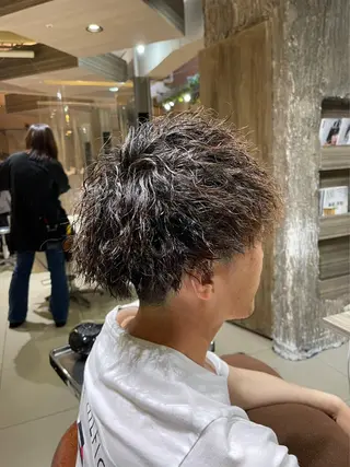 ショート パーマ 新宿/メンズパーマ/ メンズ特化/和田瑞生のヘアスタイル
