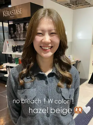ロング カラー trico心斎橋 ナツミのヘアスタイル