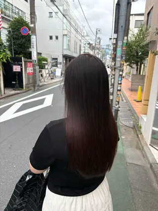 ロング 髪質改善ストレート/ 透明感カラー🥣🤍のヘアスタイル