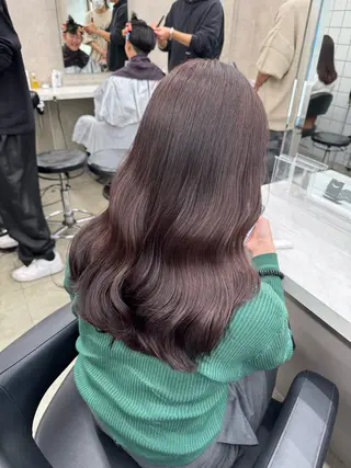 ロング カラー パーマ ヘアアレンジ メンズ キッズ 韓国系🇰🇷🩶 艶暗髪/MEIのヘアスタイル