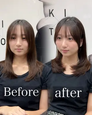 ミディアム 1日1名様 限定のヘアスタイル