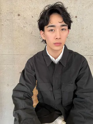 ショート パーマ メンズ おしゃれパーマ メンズ特化/みーまんのヘアスタイル