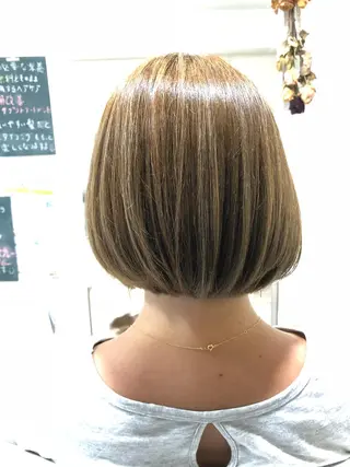 ミディアム カラー 桐谷 一史のヘアスタイル