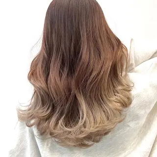 セミロング カラー 【ブリーチカラー】 🌈ALIVE若山葵のヘアスタイル