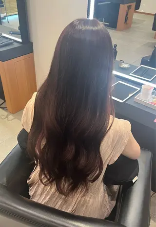 ロング 顔周りレイヤー 髪質改善 / AYUのヘアスタイル