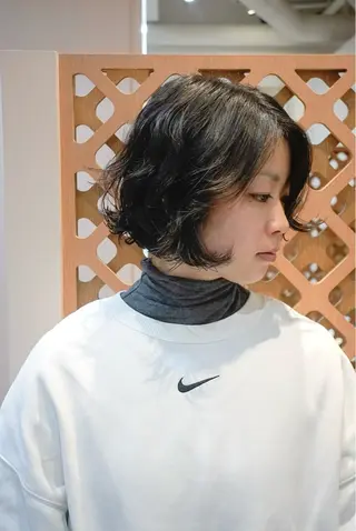 ショート パーマ 川間 将彦のヘアスタイル