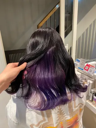 ロング カラー 🌈評価No.1🌈 艶髪カラー❌エクステのヘアスタイル