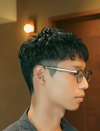 ショート パーマ メンズ メンズカット✂️ パーマ🌀 サトエリのヘアスタイル