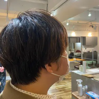 ショート パーマ SALTWATER AYARIのヘアスタイル