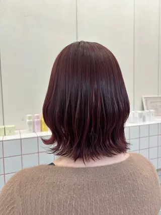 カラー Asumi/丸の内 /ブリーチ/花屋併設のヘアスタイル