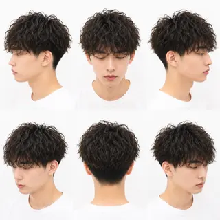 ショート パーマ メンズ 塚本/豊橋メンズ特化 パーマ、ヘッドスパのヘアスタイル
