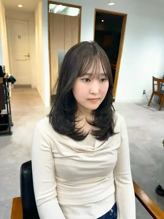 ロング カラー パーマ ヘアアレンジ メンズ キッズ 似合わせレイヤー/ JUNのヘアスタイル