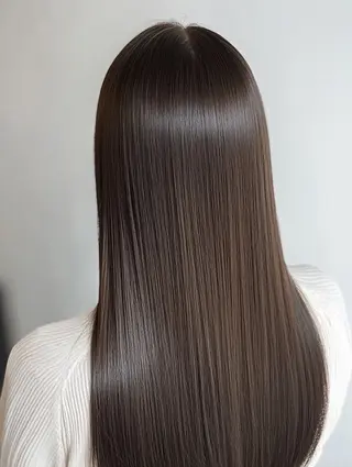 ロング 桑田 新菜のヘアスタイル