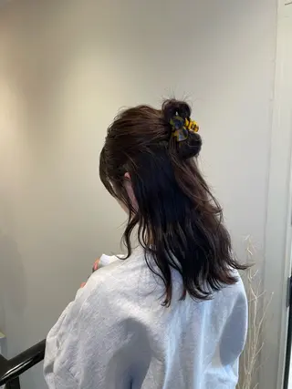 ミディアム 佐々木 彩羽のヘアスタイル