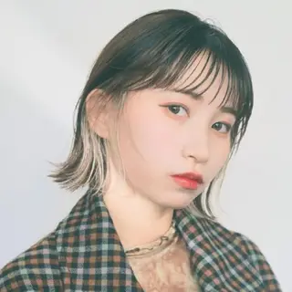 ショート カラー enx天王町店 伊藤 愛央のヘアスタイル