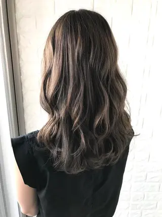 ロング カラー 髪質改善縮毛矯正 美容師✂️山崎竜二のヘアスタイル