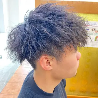 ショート パーマ メンズ メンズ/韓国レイヤー /透明感カラー那須野のヘアスタイル