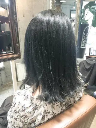 ミディアム カラー 北條 優輝のヘアスタイル