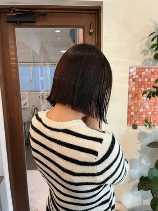 ミディアム 柴田 さくら/パーマモデルのヘアスタイル