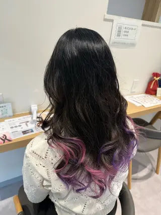 ロング カラー 長谷川 紗羅のヘアスタイル