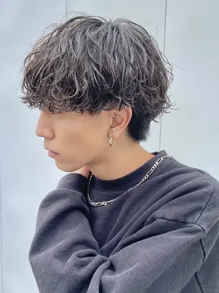 ショート パーマ メンズ SENTA✨メンズ パーマ✨fifth栄のヘアスタイル