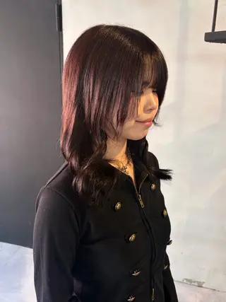 セミロング カラー 柏 デザインカラー/ レイヤー🐣シオリのヘアスタイル