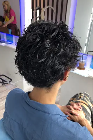 パーマ メンズ 白井 つづりのヘアスタイル