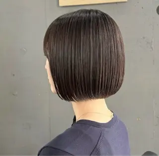 ショート 【ショート/ボブ 丸みショート】深萱のヘアスタイル