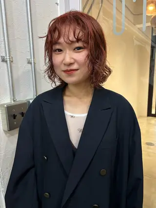 ミディアム 大西 柚羽のヘアスタイル