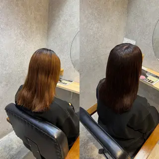 ミディアム ほの かのヘアスタイル
