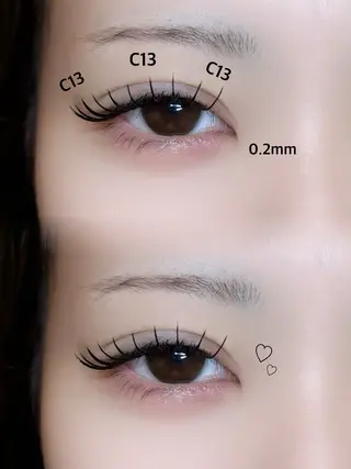 マツエク・マツパ 北村 美桜のマツエク・マツパデザイン