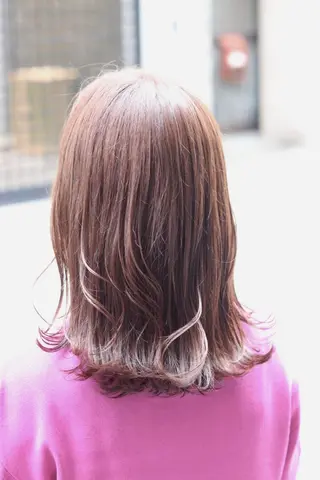 セミロング カラー ヘアアレンジ 川内 政人のヘアスタイル