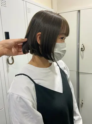 ミディアム カラー 髪質改善・ボブ・ ショート 丸毛一輝のヘアスタイル