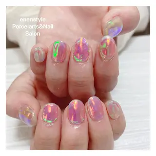 ミディアム ネイル 🐾enen style 🐾のネイルデザイン