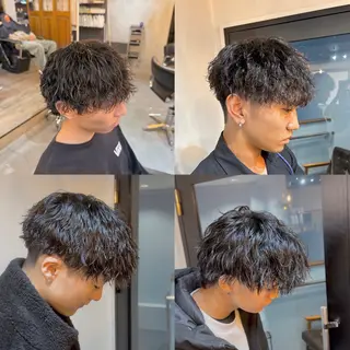 ショート パーマ メンズ メンズサロン OVER町田店のヘアスタイル