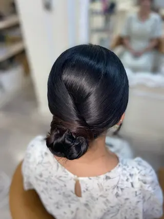 ロング ヘアアレンジ ワタナベ リリコのヘアスタイル
