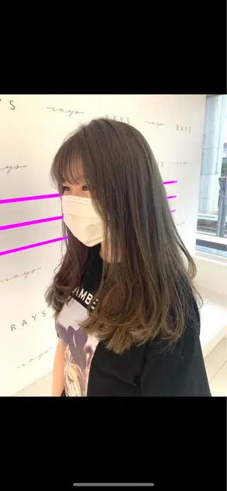 ロング 斉藤大河 カラー/縮毛矯正のヘアスタイル