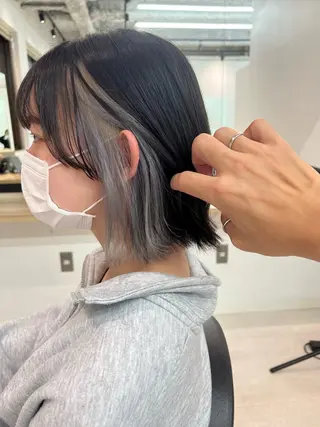 ミディアム レイヤーボブ/ボブ 仲川和人のヘアスタイル