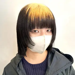 ショート カラー デザインカラー/パー マ🦖外岡咲希🦖のヘアスタイル