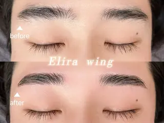 メンズ アイブロウ Elira wingのマツエク・マツパデザイン